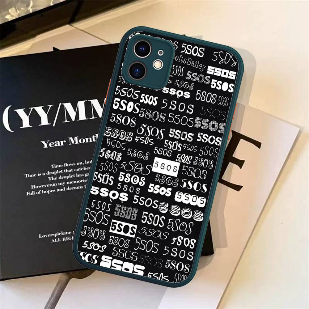 Seconds-of-Summers-5SOS Phone Case For IPhone 16 15 14 13 12 11 Pro Max XS Max X Plus Matte Shockproof Cover