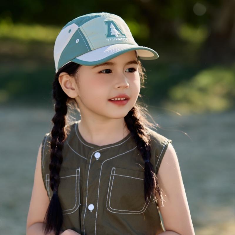 Japanese Children's Baseball Cap Quick Drying Fashionable Baseball Cap Spring and Autumn Baby Outdoor Sun Protection Hat Versatile Trendy