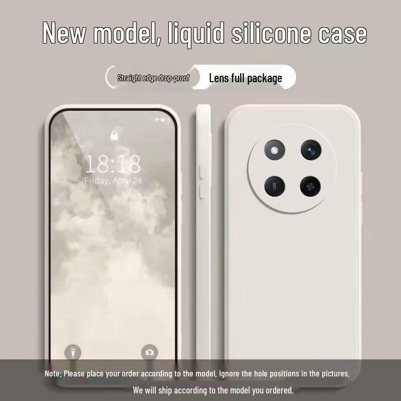 Honor X9C Solid Color Liquid Case: Full Coverage Anti-Drop Soft Cover