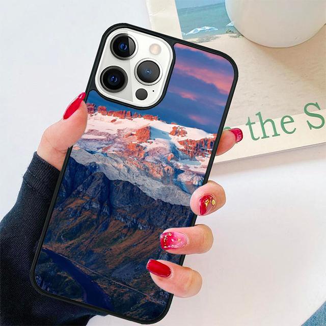 Snowy Winter Mountain Coque Shell For iPhone 17 Air 15 16 14 13 12 Pro Max 11 Pro Max Plus Phone Case Cover