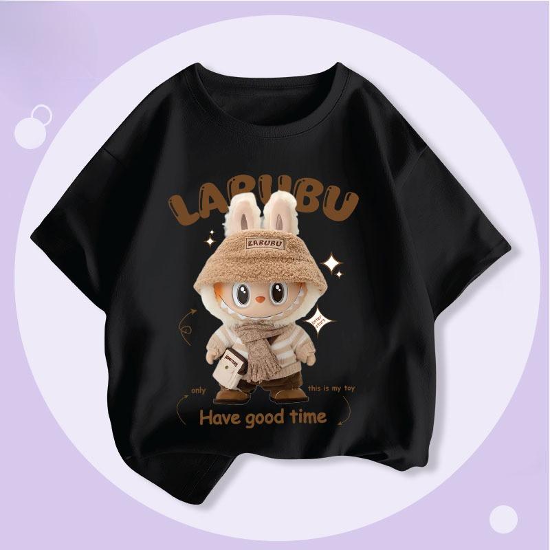 LABUBU Stilvolles Jungen-T-Shirt-Kombiset Leicht & Atmungsaktiv für Sommerliche Freizeitkleidung
