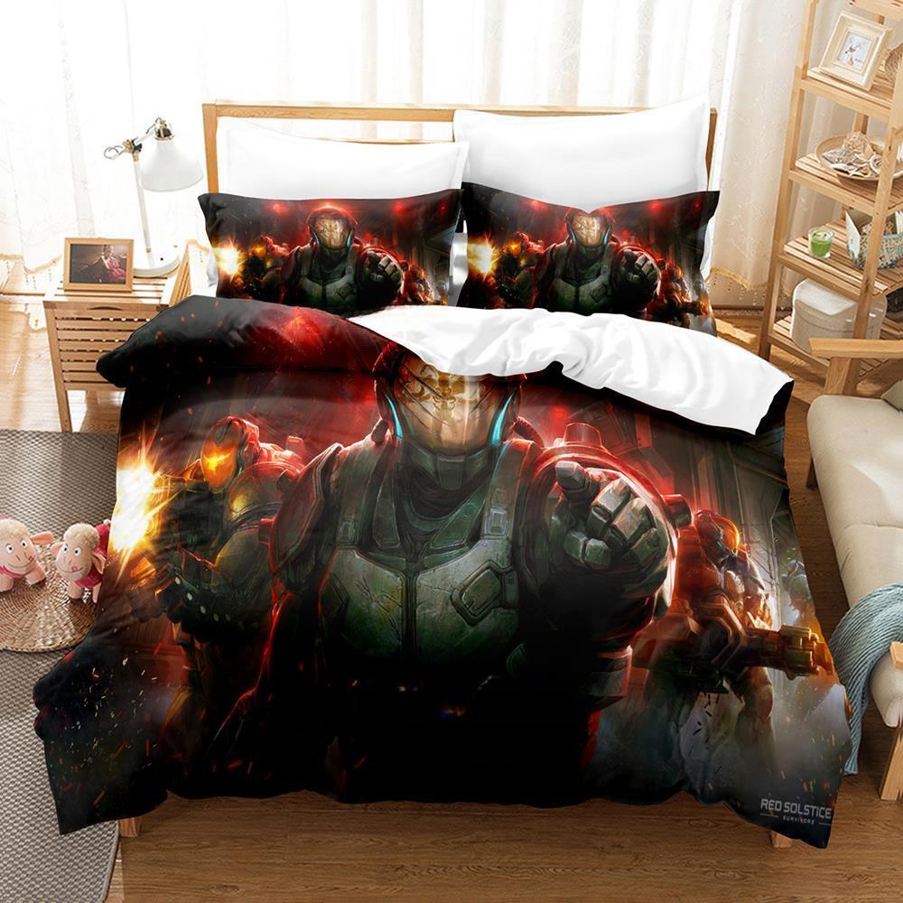 3D Print Anime BENDY 2/3pcs Bedding Set Single Twin Full Queen King Size Kawaii BatlM Bed Set Adult Kid Bedroom Duvet Cover Sets