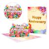 3D Popup Anniversary Greetings Cards Romantics Wedding Anniversary Card Gift
