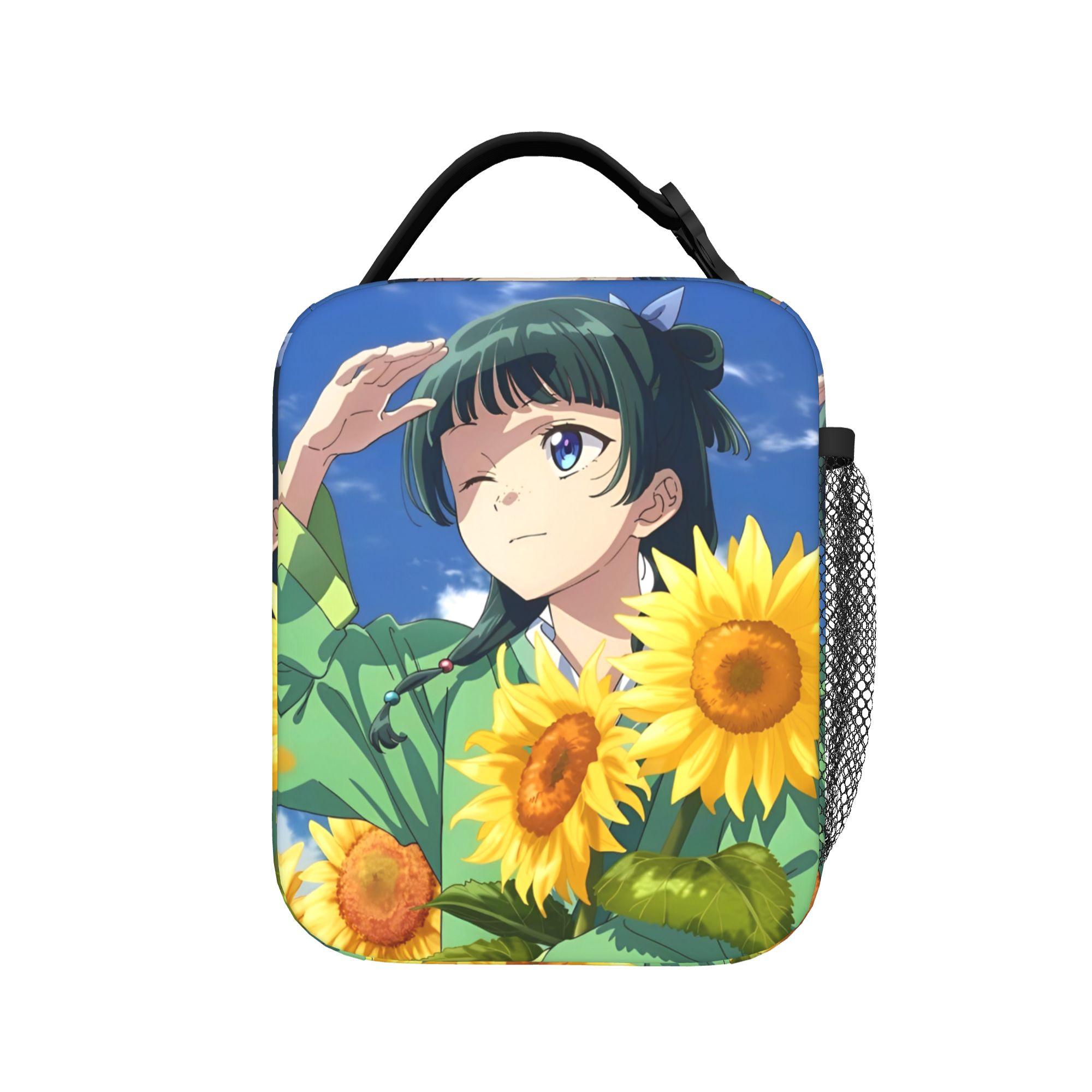 Maomao Jinshi Anime Geïsoleerde Lunchtassen Draagbaar De Apotheker Dagboeken Lunchcontainer Koeltas Tote Lunchbox Strand Picknick One Size