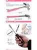 39-Piece Pink Ladies Tool Set with Full Set of Carbon Steel Tools In Colorful Blow Molded Box
