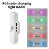 2 Stück wiederaufladbares magnetisches LED-Nachtlicht RGB-Sonnenuntergangslampe kabellose Wandlampe mit Bewegungssensor für Treppen Schrank Flur Raumdekoration