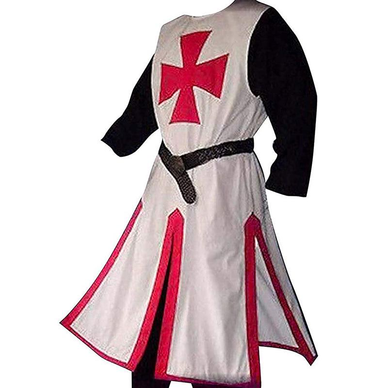 Medieval Crusader Knight Cloak and Jacket Cosplay Costume