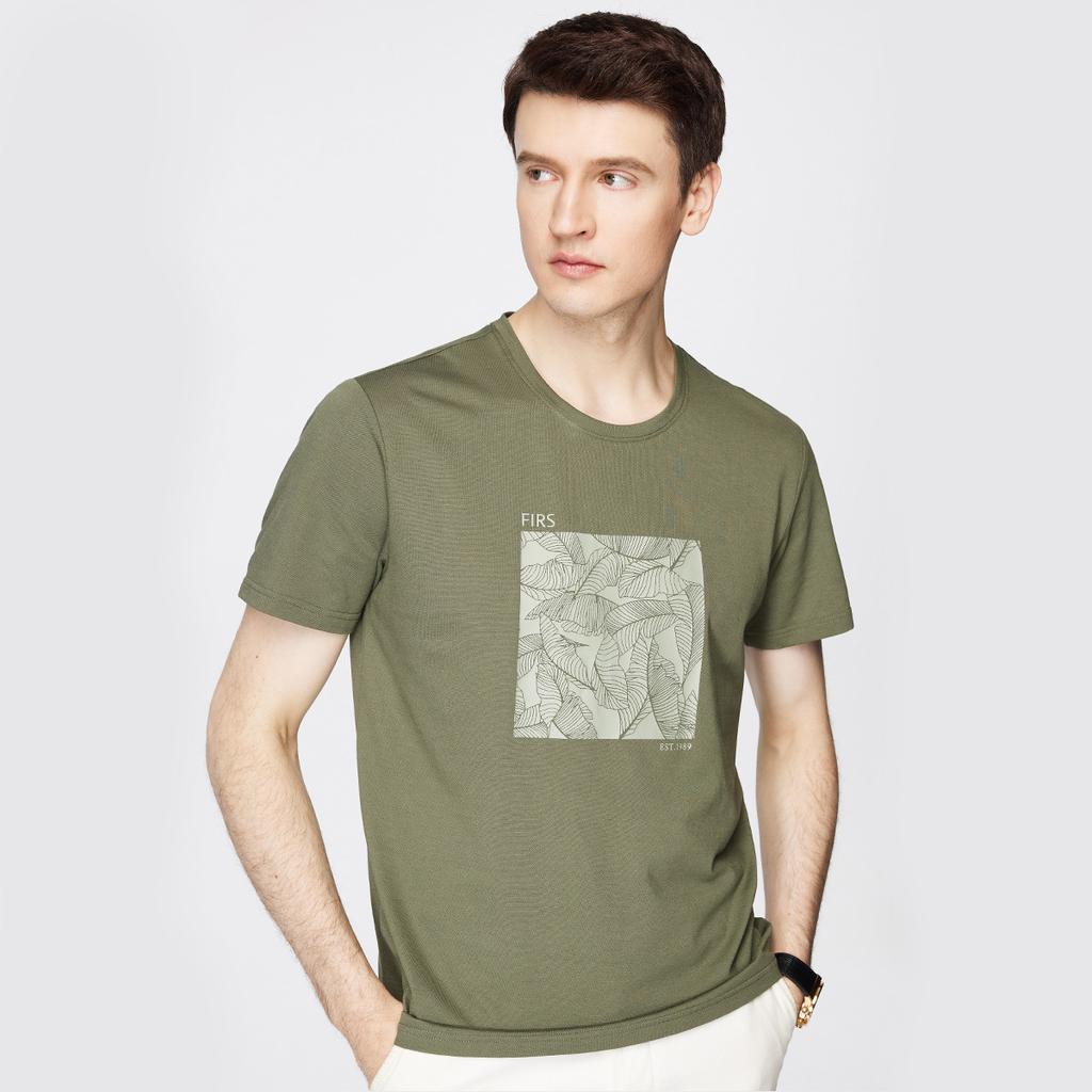 Men's Fashion Casual Light Luxury Short-sleeved T-shirt with Mulberry Silk and 7A Antibacterial Properties