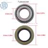 Set of 2 Trailer Axle Hub Wheel Bearing Kits L44643 L44610 For 1'' 2000-2200 Lbs