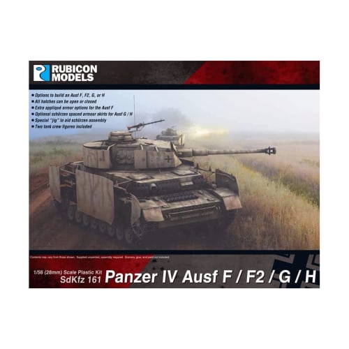 Rubicon Models 1/56 German Panzer IV F/F2/G/H Plastic Model Kit RB0077