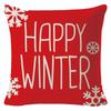 New Christmas Linen Pillow Cover Simple Sofa Pillow Home Printed Cushion Cover