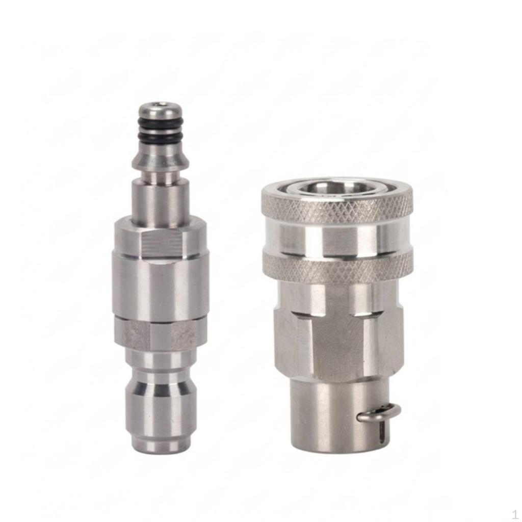 Pressure Washer Hose Fittings with Quick Release AntiTwist Disconnect Kit