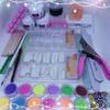 12-color Manicure French Rhinestone Glitter Powder Beginner Nail Art Tool Kit