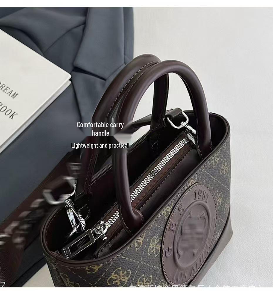 Geantă de mână elegantă imprimată pentru femei - Geantă versatilă de umăr simplu/tip crossbody pentru utilizare zilnică