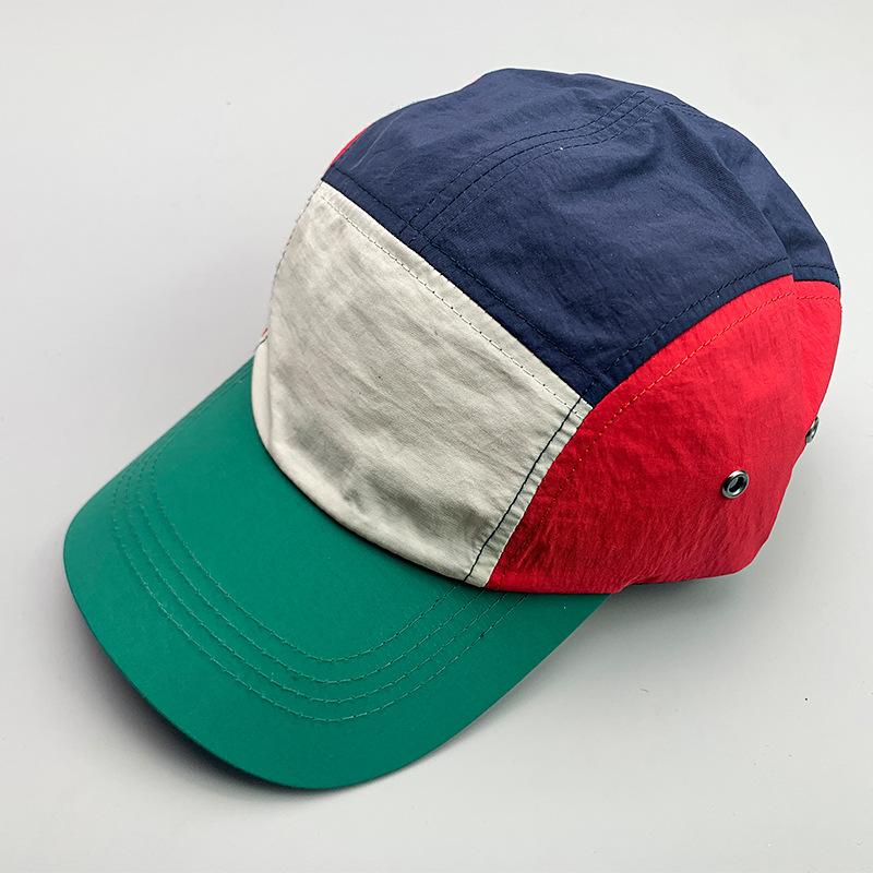 Japanese Simple Contrasting Color Fashionable Men'S And Women'S Baseball Caps Cotton Breathable Color Matching Versatile Sports Sun Hats
