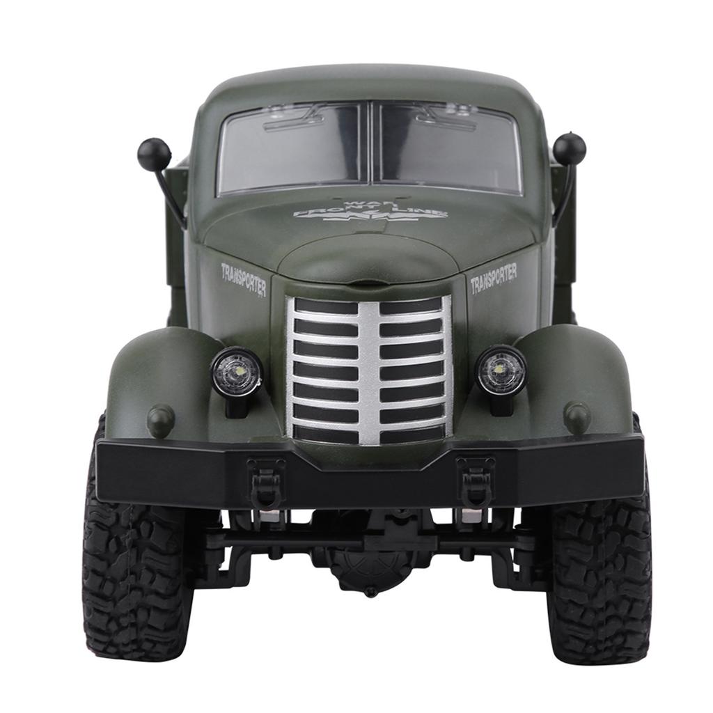 1 16 Model Remote Control Six Wheel Drive Military Truck RC Toy Car(Green)