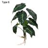 Party Supplies Desktop Ornament Office Shop Simulation Greenery Plant Wall Artificial Hydroponic Plants With Root