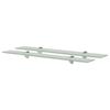 Wall Shelves - EXCLUSIVE HOUSE - 2 Pcs - 8 Mm Tempered Glass - 70 X 20 Cm - Load 10 Kg