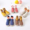 XIANGHUI Children's Shoes Socks Spring Cartoon All Cotton Baby Non-slip Floor Socks Soft Rubber Sole Baby Walking Shoes Socks
