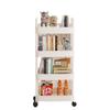 Multifunctional Movable Storage Rack Cart for Kitchen, Bathroom, and Snacks