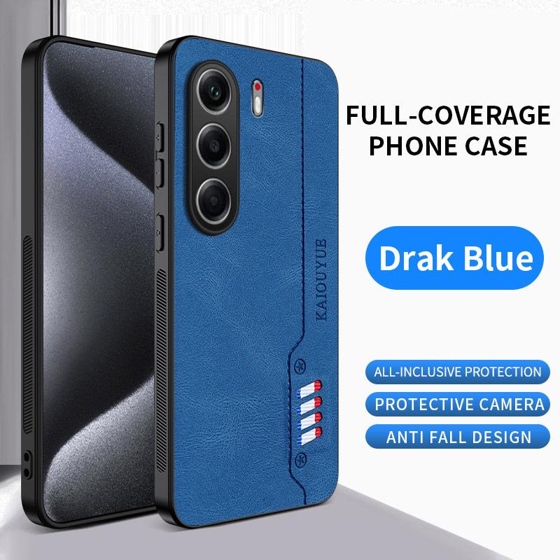 Stitching Color Retro Matte Leather Back Case For Tecno Camon 40 30 Pro Premier 5G Full Cover Camera Protector Anti Slide Shell
