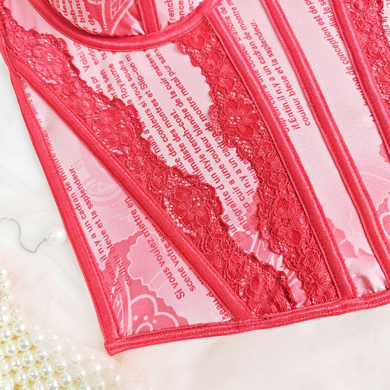 Women's Summer Sexy Lace Underwire Slim Fit Vest