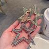 Clip a Pinza per Capelli Estiva da Donna in Metallo, Clip Grande a Pinna di Squalo per la Parte Posteriore della Testa, Esclusivo Fermaglio per Capelli, Nuovo Design Accessorio Pettine per Capelli
