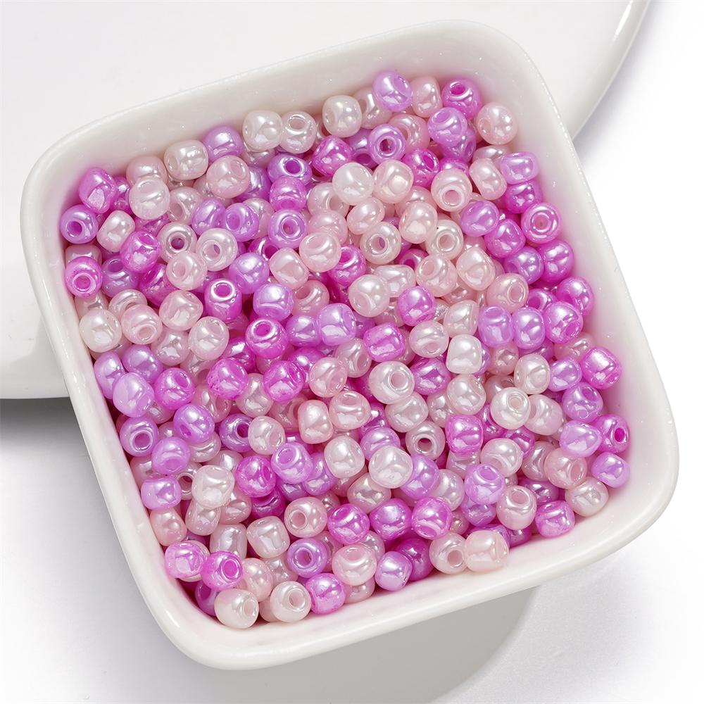 10g/lot 4mm Macaroon Color Glass Round Seed Beads Czech Spacer Seed Spacer BeadsFor DIY Jewelry Making Needlework Accessories