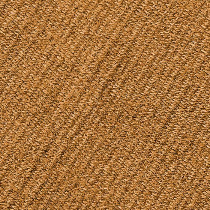 Tapis salon en jute coton avec franges ocre 160x230