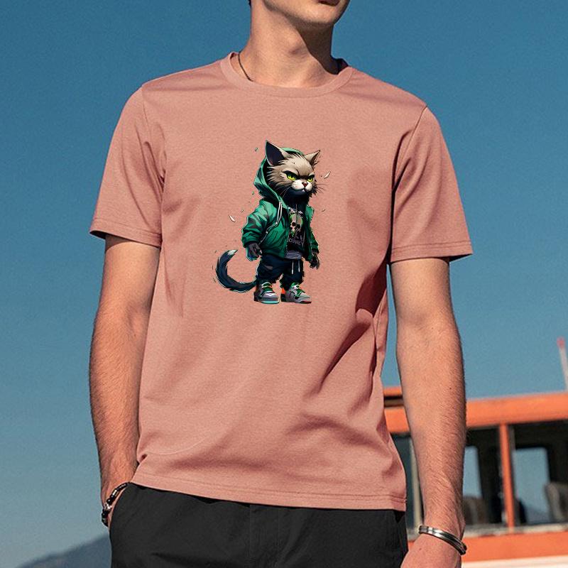 Animal Human Heat Transfer Stickers Print For T-Shirt Hoodies Jeans Clothes Stickers Diy Iron On Transfer Thermal Decals