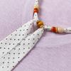 Women's Polka Dot V-Neck Knitted Short Sleeve Top