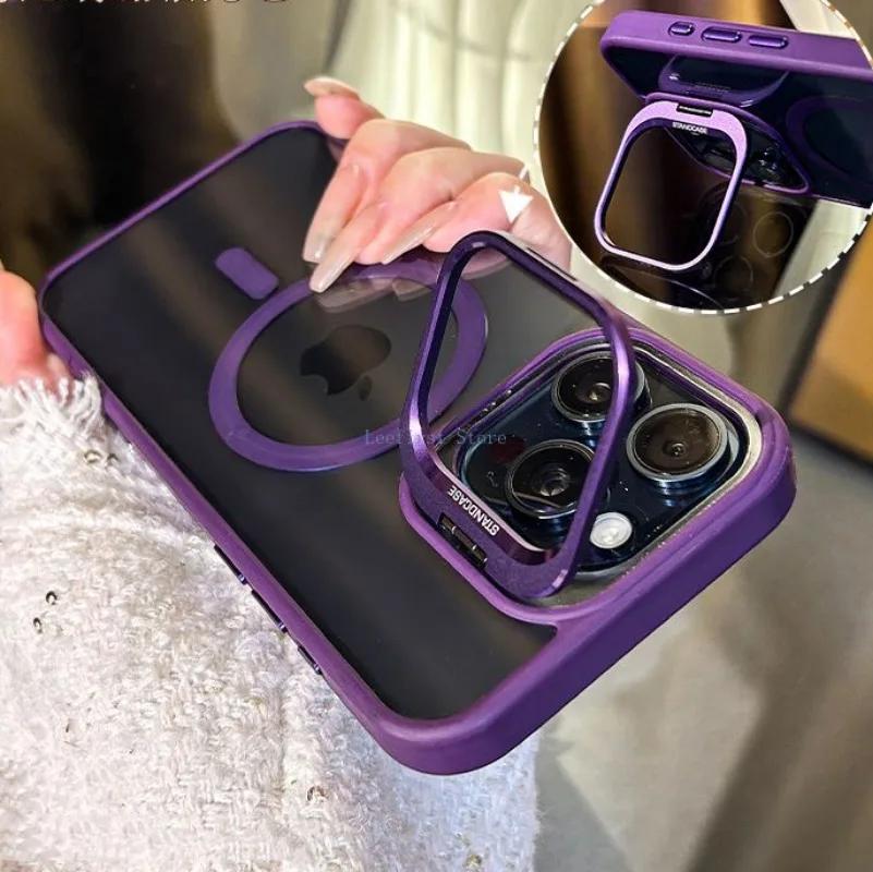 

Чехол для iPhone 15 14 13 12 11 Pro Max Plus, магнитный прозрачный чехол для Magsafe, противоударный прозрачный акриловый чехол с линзами For iPhone 11