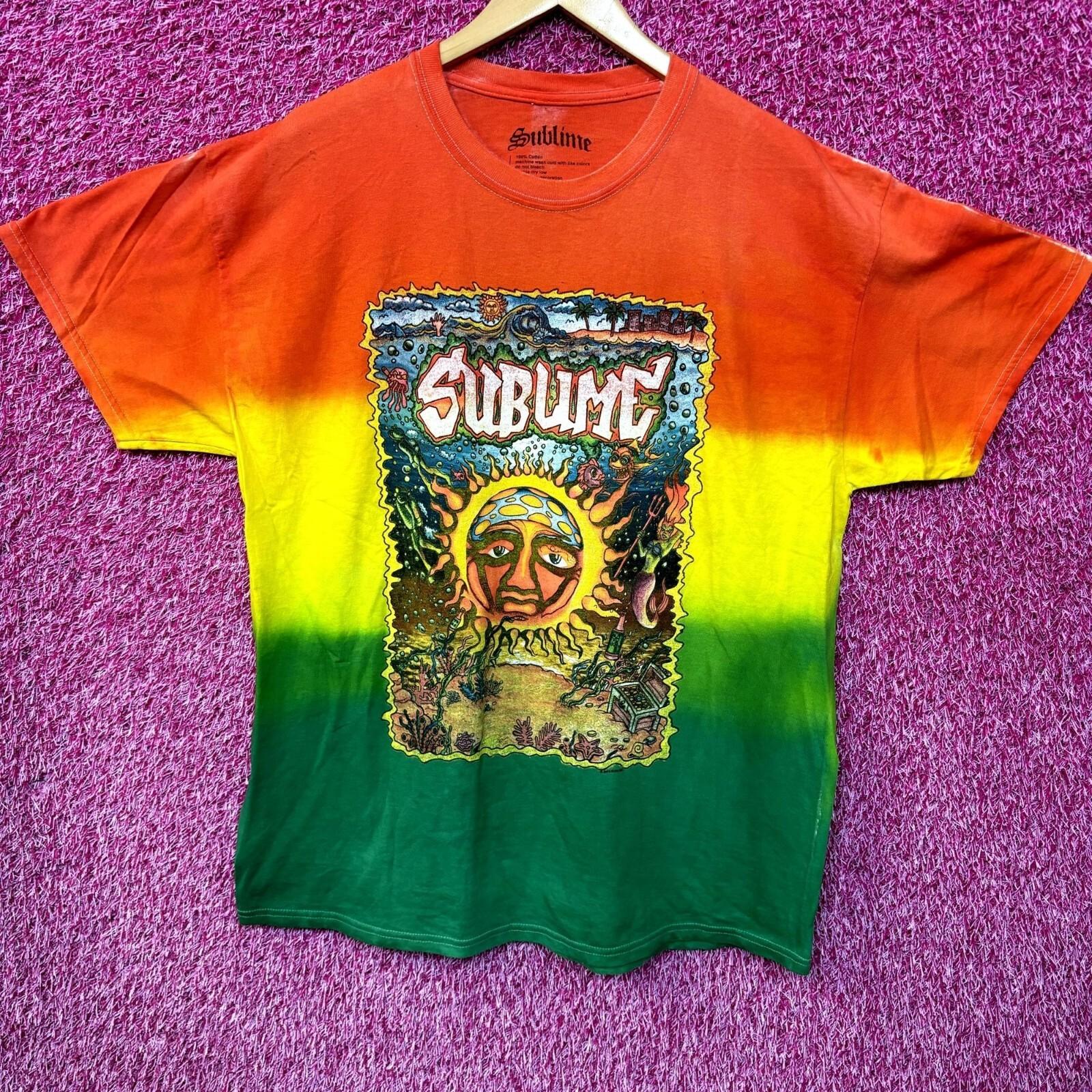 Sublime Under The Sea Rasta Oversized Ska Rock Tie Dye S XXL