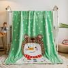 Factory direct sales wholesale foreign trade single-layer cartoon flannel children's blanket gifts coral fleece blanket afternoon leisure blanket