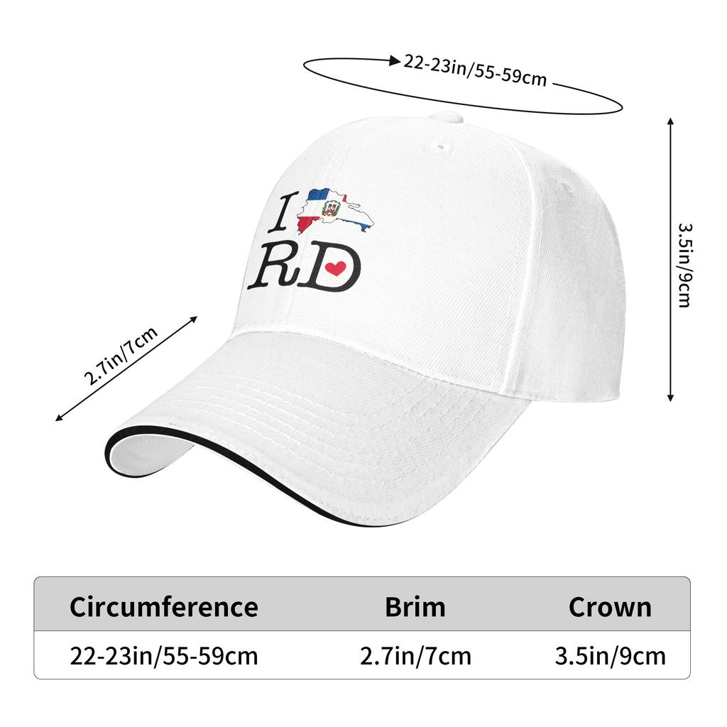 Summer Casual Baseball Cap Dominican Republic Flag Art Hunting Camping Trucker Hat For FeUnisex Unisex Wholesale Streetwear Caps