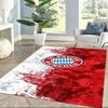 Bayern Munich Abstract Art Square Rugs Are a Great Choice for Living Rooms, Bedrooms, Home Décor, and As Gifts