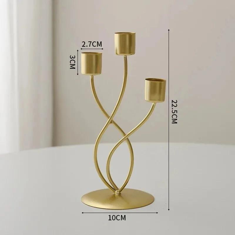 Candlestick Crafts Simple Nordic Desk Candle Ornament Candle Holder for Dining Room Decor Thanksgiving Wedding Festivals Gift