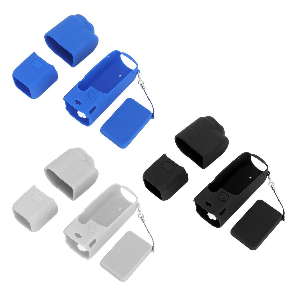4 In 1 Protective Case Cover for  Pocket 3 Silicone Screen Lens Protector Sleeve Action Camera A