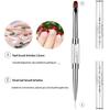 1Pcs French Nails Design Brush 14Cm Double Ended Nail Builder Liner Brushes Professional Manicure Painting Acrylic Carving