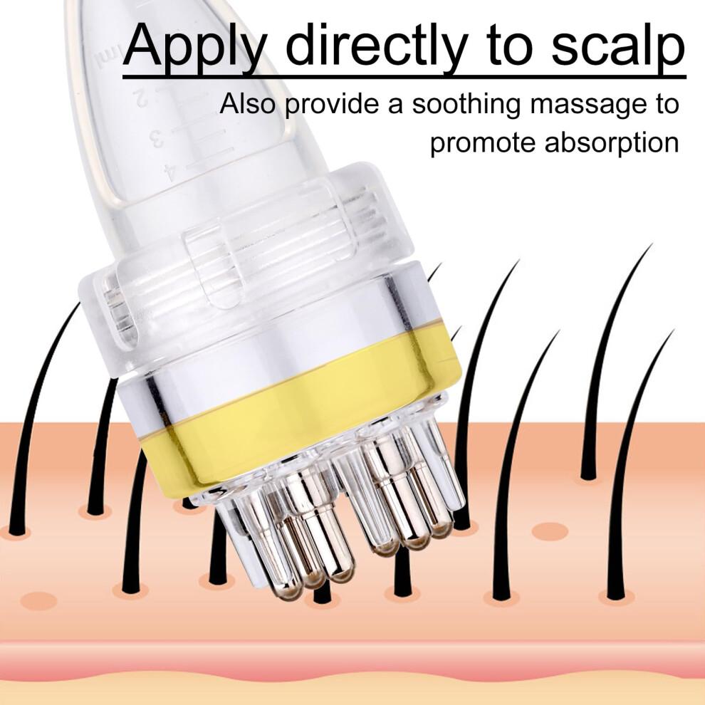 Hair Serum Applicator with Controlled Flow and Gentle Massage Comb, Minoxidil Scalp Applicator Bottle 2pcs