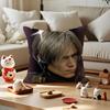 Heart Pink Leon KKennedy Cushion Cover Silky Short Plush with Invisible Zipper Dustproof Sofa Pillow Cover for Home Decor