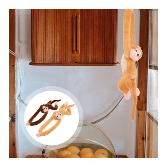 Hanging Monkey Plush Toys, Set of 2, Animal Toys for Kids and Adults, Home Decor