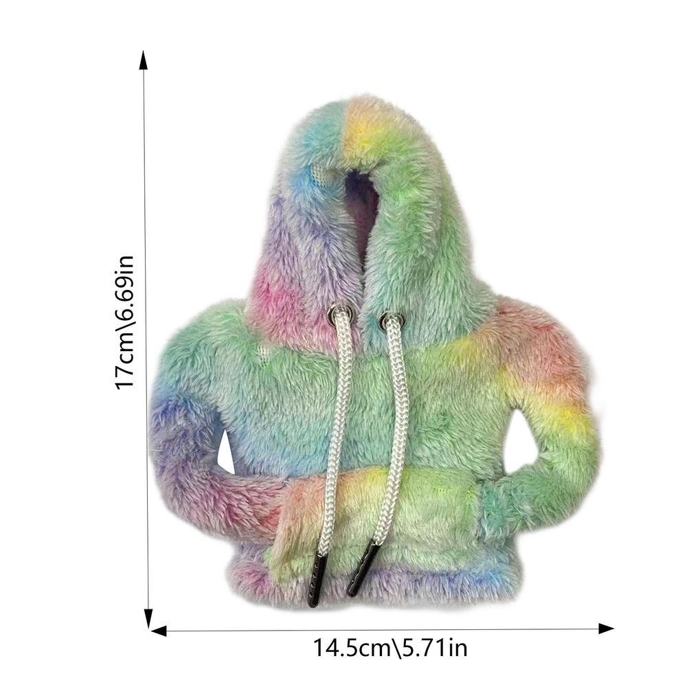 Car Gear Handle Cover Shift Knob Hoodie Sweatshirt Universal Handbrake Cover Shifter Knob Hoodie Cover Car Interior Accessories