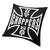 West Coast Iron Cross Choppers Dekokissenbezug, dekorativer modischer Kissenbezug für Sofa, quadratische Bettwäsche, Kissenbezug