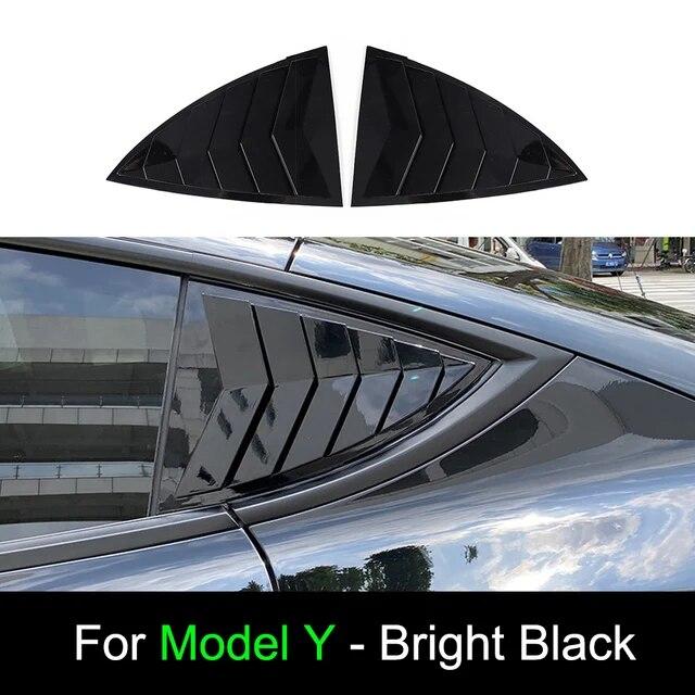 2 buc. Obloane triunghiulare din spate pentru mașină Parasolar triunghiular modificat pentru Tesla Model 3/Y Patch obturator pentru geam din spate ABS Shark Gill