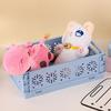 Storage Basket Foldable with Handle Ventilated Hollow Design Organizer Portable Stackable Large Opening Organizer for Home Bathroom Kitchen