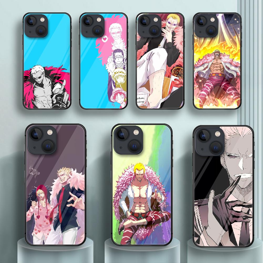 Buy One Piece King Ming Tempered Glass Phone Case Cover For Iphone 6 7 8 11 12 13 X Xs Xr Pro Max Plus Samsung Galaxy Xiaomi Redmi Tpu Hot 3d Waterproof