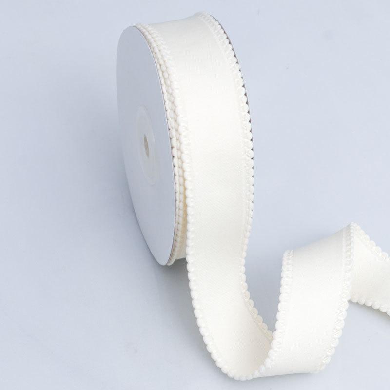 Handmade Romantic and Cozy Solid Color Lace Polyester/cotton Ribbon Handmade DIY Bow Hair Accessories Baking Birthday Cake Handbag Decorative Ribbon