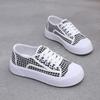 Fashion Designer Luxury Houndstooth Lace Up Woman Footwear Cheap Fashion 2025 Y2k Comfortable and Elegant High Quality Shoes for Women