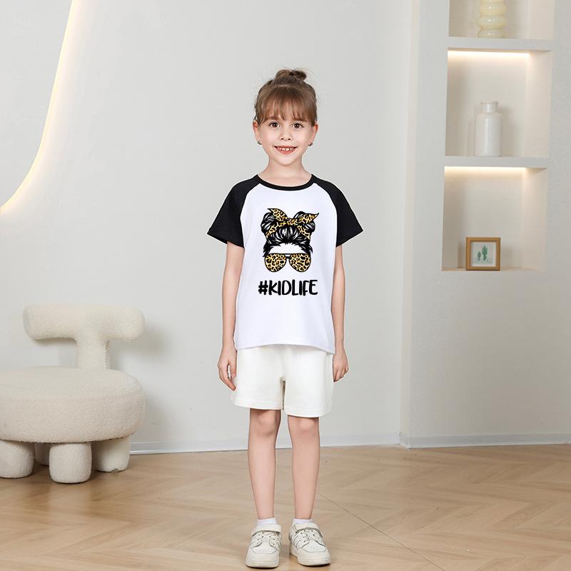 Children's Casual Short-sleeved T-shirt - Summer Girls' Fashion Top